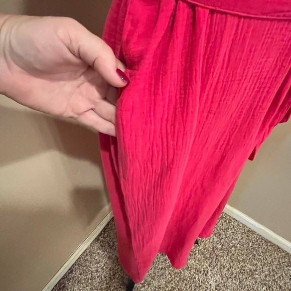 Tommy Bahama Coral Isle Belted Cotton
Jumpsuit, Bright Rose, Small - Picture 8 of 8